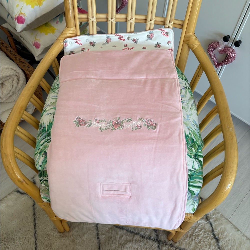 Harley-Davidson Pink Embroidered stroller Bag